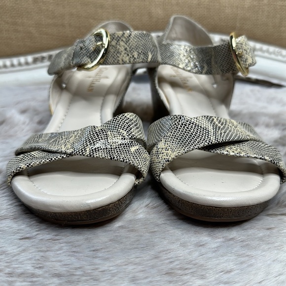 Cole Haan | NikeAir Tali | Wedge Snake Print Sandals - Picture 8 of 14